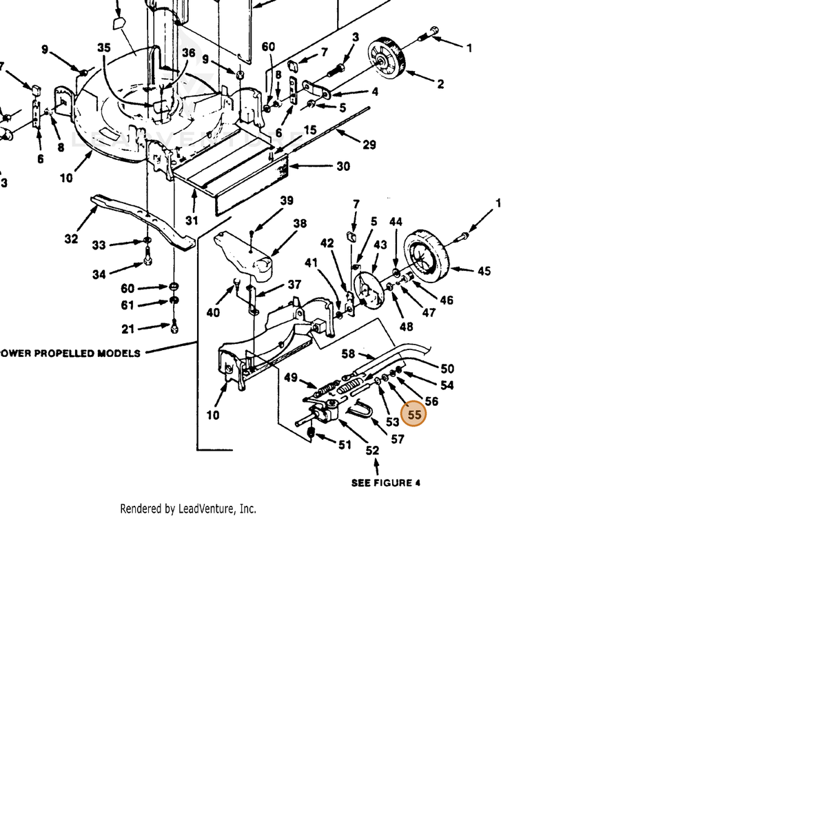 ECHO part 700353406 — IPL diagram snippet (6x zoom, amber highlight)