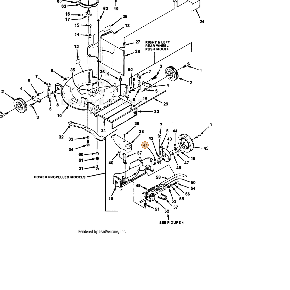 ECHO part 700359141 — IPL diagram snippet (6x zoom, amber highlight)