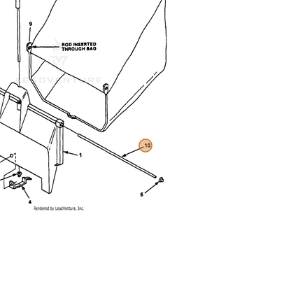 ECHO part 700359168 — IPL diagram snippet (6x zoom, amber highlight)