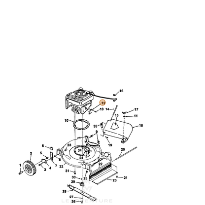 ECHO part 700359256 — IPL diagram snippet (6x zoom, amber highlight)