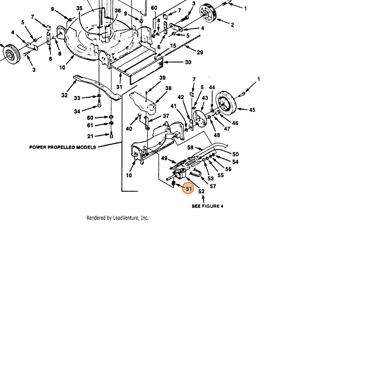 ECHO part 700359266 — IPL diagram snippet (6x zoom, amber highlight)