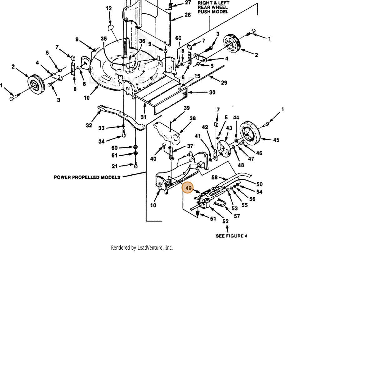 ECHO part 700375748 — IPL diagram snippet (6x zoom, amber highlight)