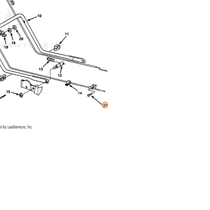 ECHO part 700403586 — IPL diagram snippet (6x zoom, amber highlight)