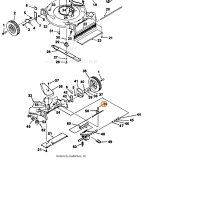 ECHO part 700409908 — IPL diagram snippet (6x zoom, amber highlight)