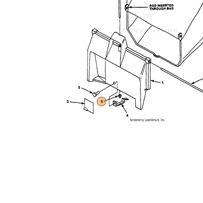 ECHO part 700445515 — IPL diagram snippet (6x zoom, amber highlight)