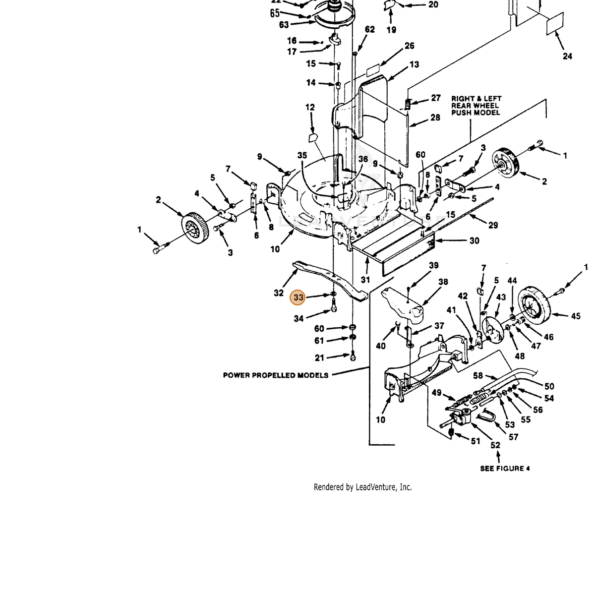 ECHO part 700446142 — IPL diagram snippet (6x zoom, amber highlight)