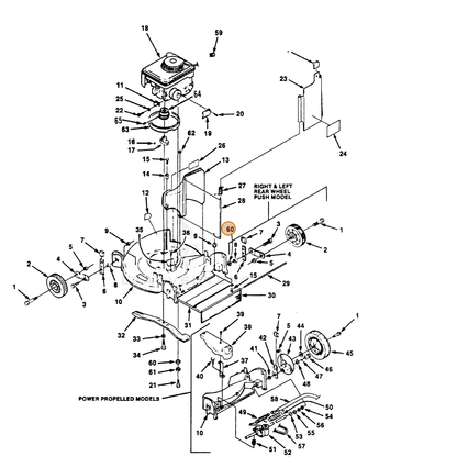 ECHO part 700453009 — IPL diagram snippet (6x zoom, amber highlight)