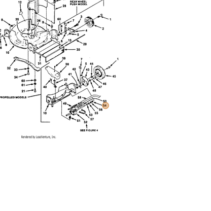 ECHO part 700454037 — IPL diagram snippet (6x zoom, amber highlight)