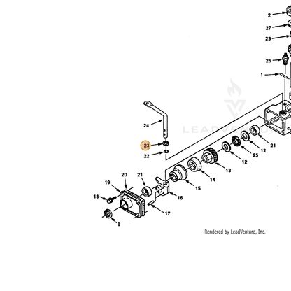ECHO part 700458094 — IPL diagram snippet (6x zoom, amber highlight)