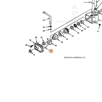 ECHO part 700461330 — IPL diagram snippet (6x zoom, amber highlight)