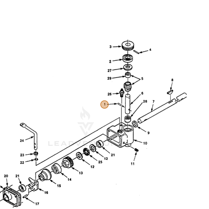 ECHO part 700461415 — IPL diagram snippet (6x zoom, amber highlight)