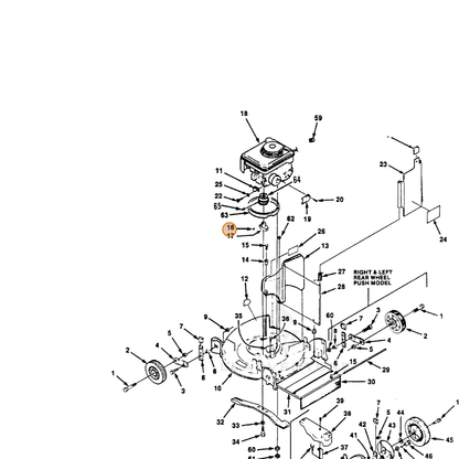 ECHO part 700463029 — IPL diagram snippet (6x zoom, amber highlight)