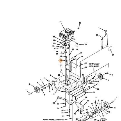 ECHO part 700473183 — IPL diagram snippet (6x zoom, amber highlight)