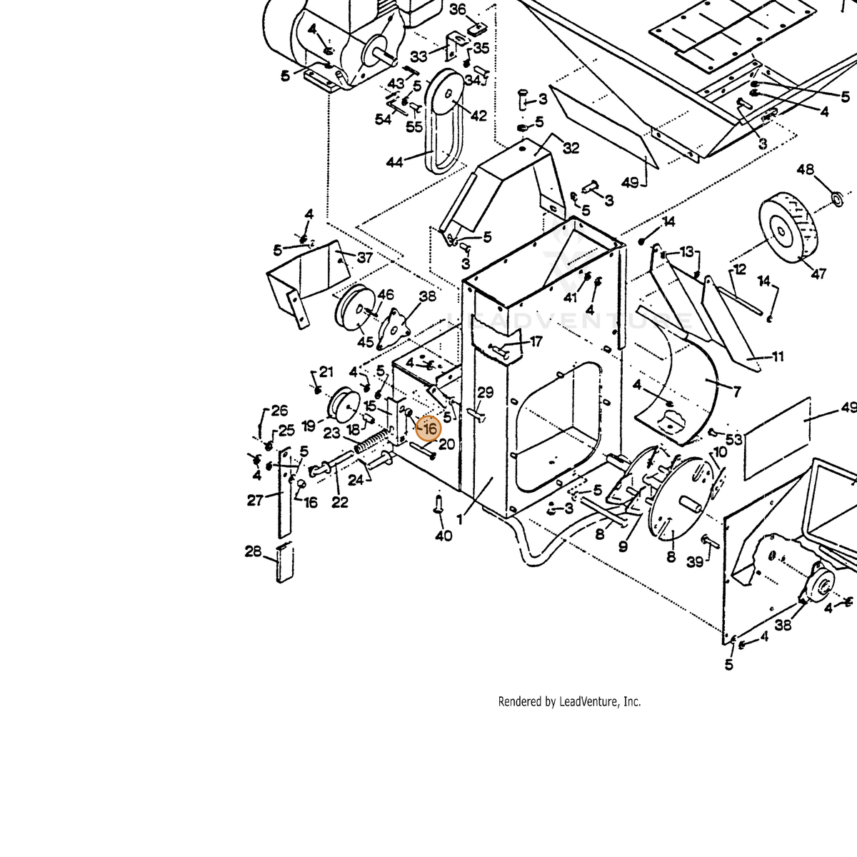 ECHO part 70069126 — IPL diagram snippet (6x zoom, amber highlight)