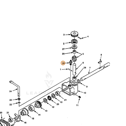 ECHO part 700990415 — IPL diagram snippet (6x zoom, amber highlight)