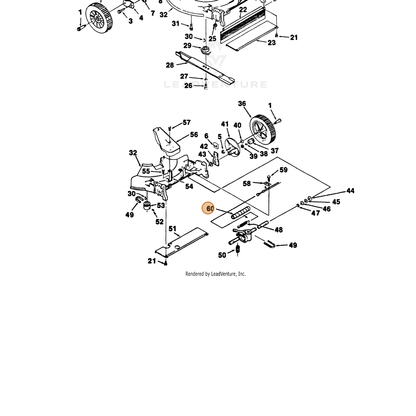 ECHO part 700990641 — IPL diagram snippet (6x zoom, amber highlight)