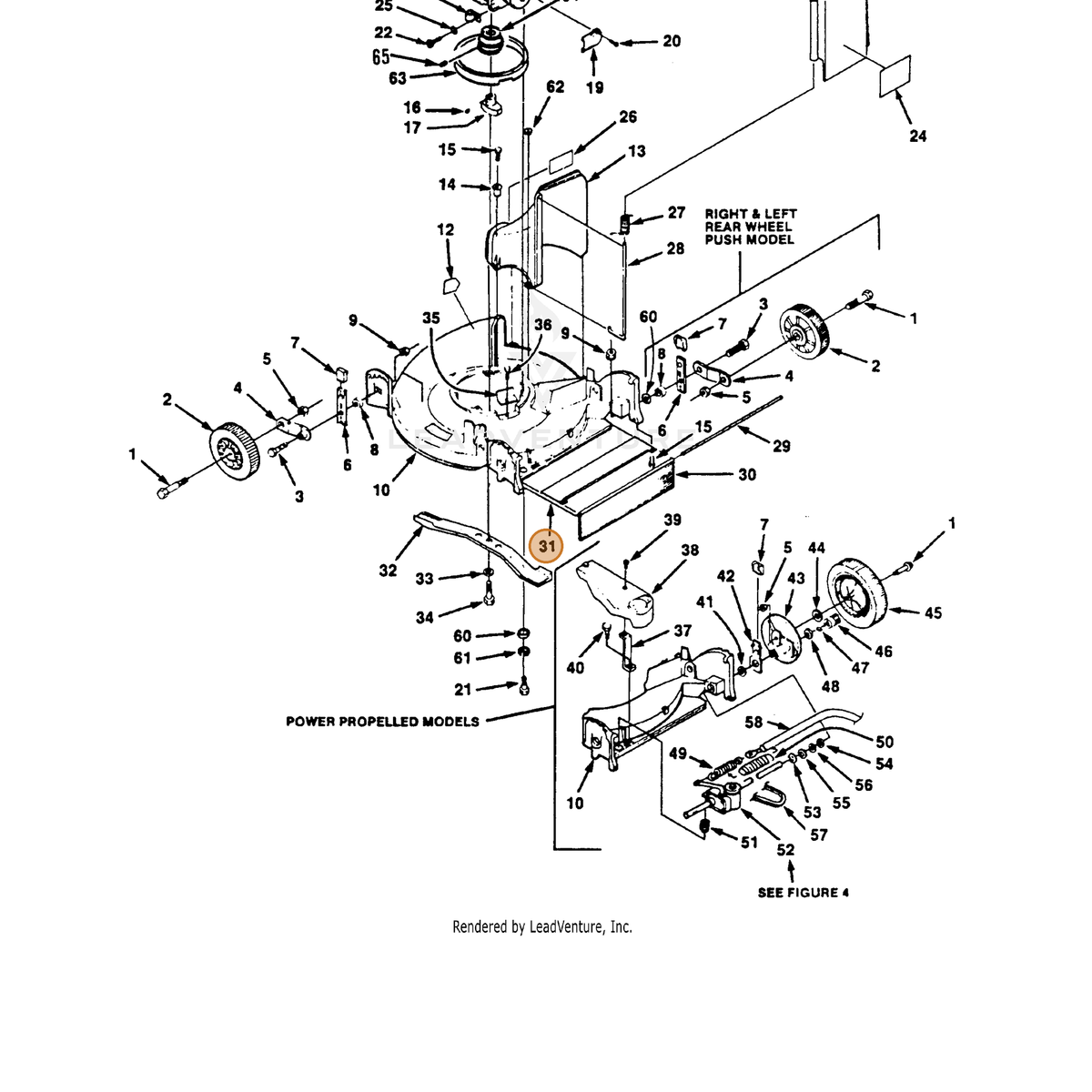 ECHO part 700991284 — IPL diagram snippet (6x zoom, amber highlight)