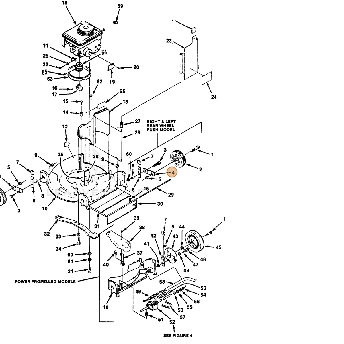 ECHO part 700991287 — IPL diagram snippet (6x zoom, amber highlight)
