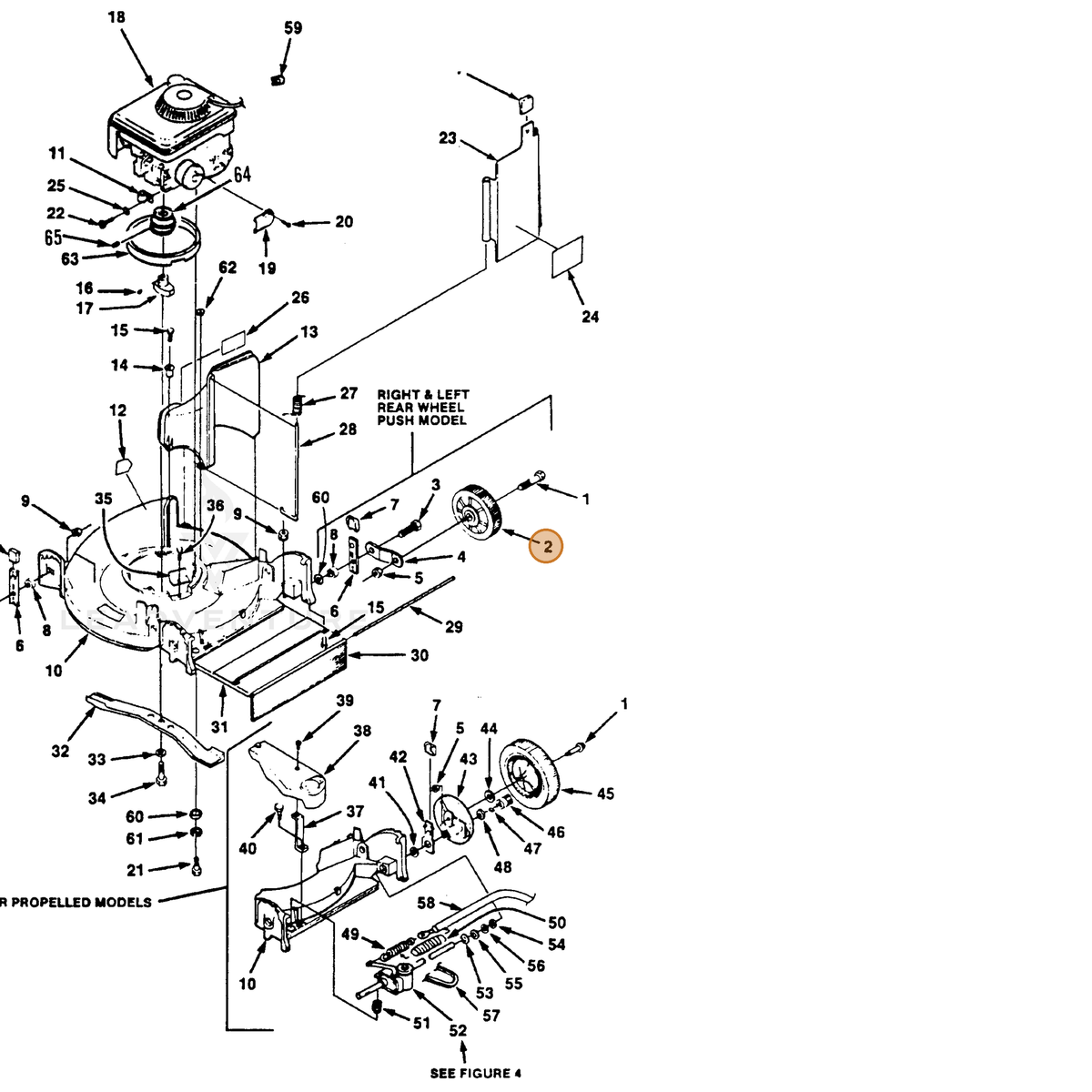 ECHO part 700993958 — IPL diagram snippet (6x zoom, amber highlight)