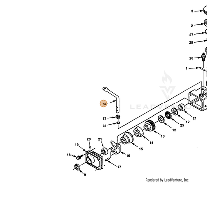 ECHO part 700994110 — IPL diagram snippet (6x zoom, amber highlight)
