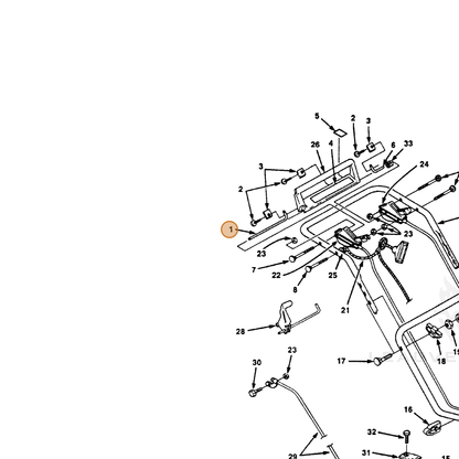 ECHO part 700995550 — IPL diagram snippet (6x zoom, amber highlight)