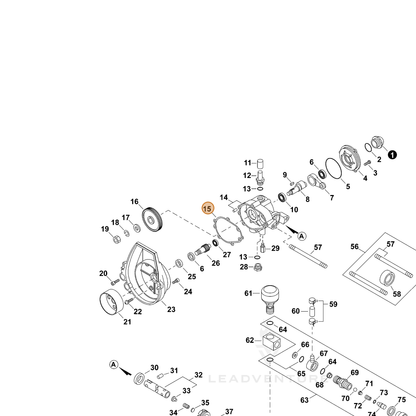 ECHO part 70602010700 — IPL diagram snippet (6x zoom, amber highlight)