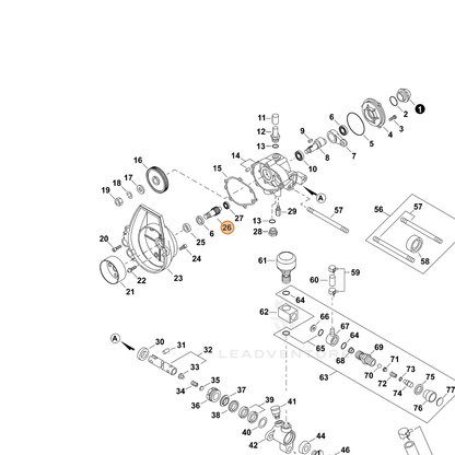 ECHO part 70602027231 — IPL diagram snippet (6x zoom, amber highlight)