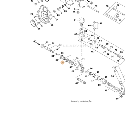 ECHO part 70602039720 — IPL diagram snippet (6x zoom, amber highlight)