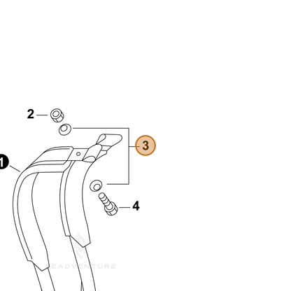 ECHO part 70604020850 — IPL diagram snippet (6x zoom, amber highlight)