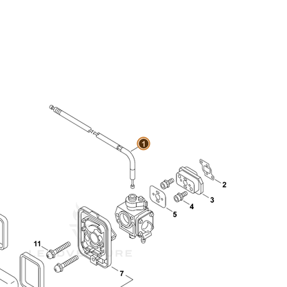 ECHO part 70613005230 — IPL diagram snippet (6x zoom, amber highlight)