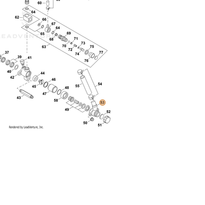 ECHO part 70615050520 — IPL diagram snippet (6x zoom, amber highlight)