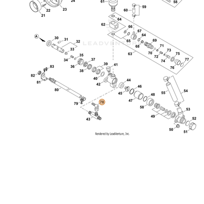ECHO part 70615075720 — IPL diagram snippet (6x zoom, amber highlight)