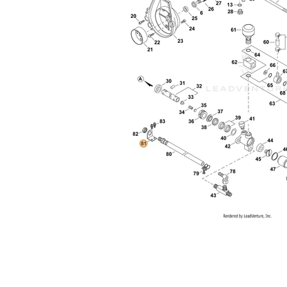 ECHO part 70615078450 — IPL diagram snippet (6x zoom, amber highlight)