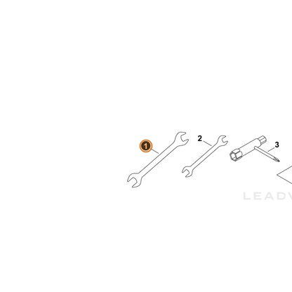 ECHO part 70617031030 — IPL diagram snippet (6x zoom, amber highlight)