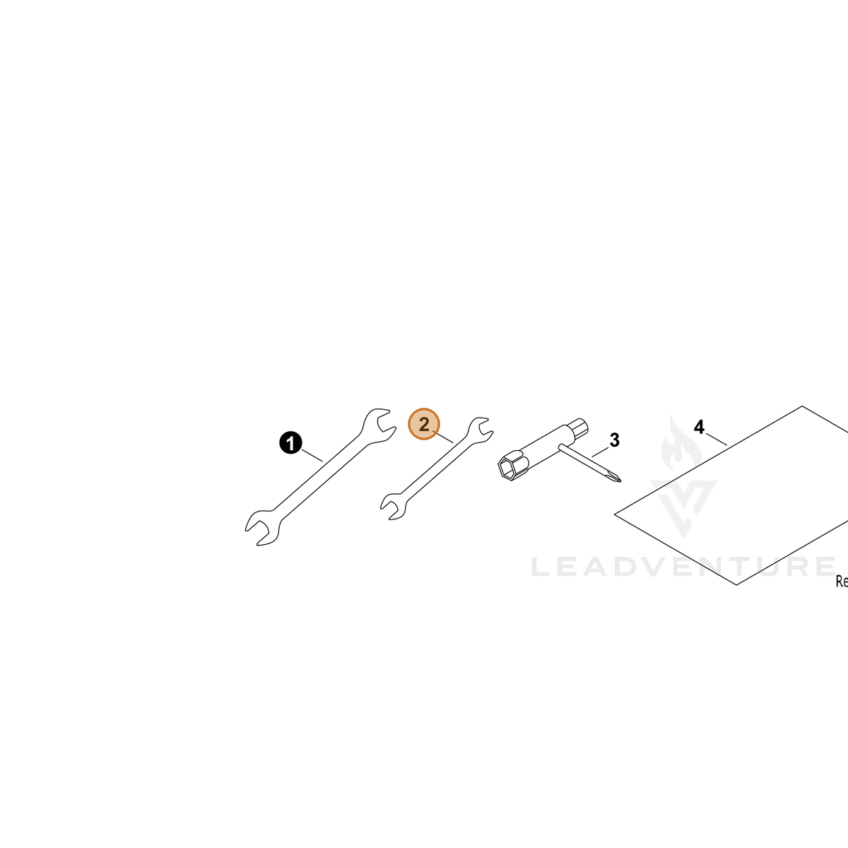ECHO part 70617032030 — IPL diagram snippet (6x zoom, amber highlight)