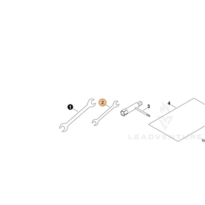 ECHO part 70617032030 — IPL diagram snippet (6x zoom, amber highlight)