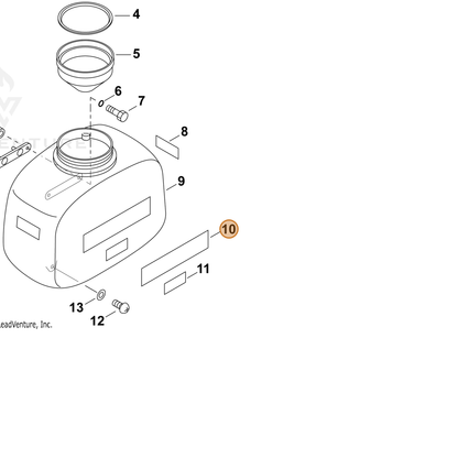 ECHO part 706R4008090 — IPL diagram snippet (6x zoom, amber highlight)