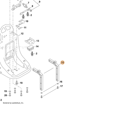 ECHO part 706R6010460 — IPL diagram snippet (6x zoom, amber highlight)