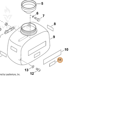 ECHO part 706S7009092 — IPL diagram snippet (6x zoom, amber highlight)