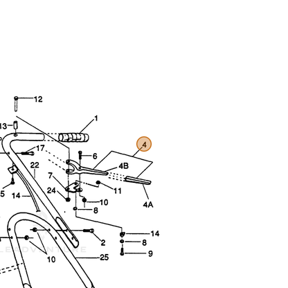 ECHO part 710212038 — IPL diagram snippet (6x zoom, amber highlight)