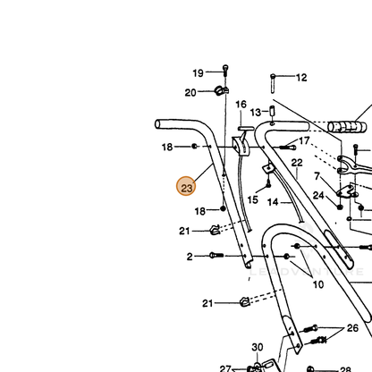 ECHO part 710213016 — IPL diagram snippet (6x zoom, amber highlight)