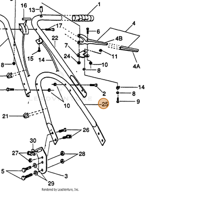ECHO part 710213017 — IPL diagram snippet (6x zoom, amber highlight)