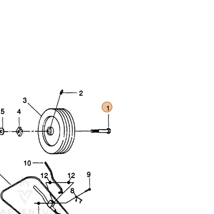ECHO part 710800063 — IPL diagram snippet (6x zoom, amber highlight)