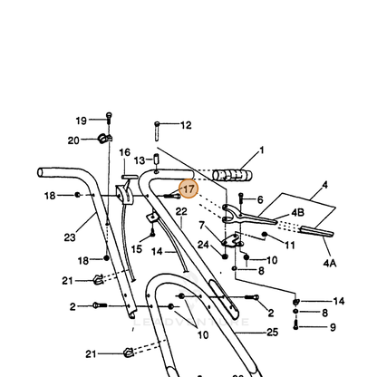 ECHO part 710800261 — IPL diagram snippet (6x zoom, amber highlight)