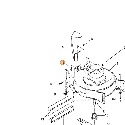ECHO part 710800271 — IPL diagram snippet (6x zoom, amber highlight)