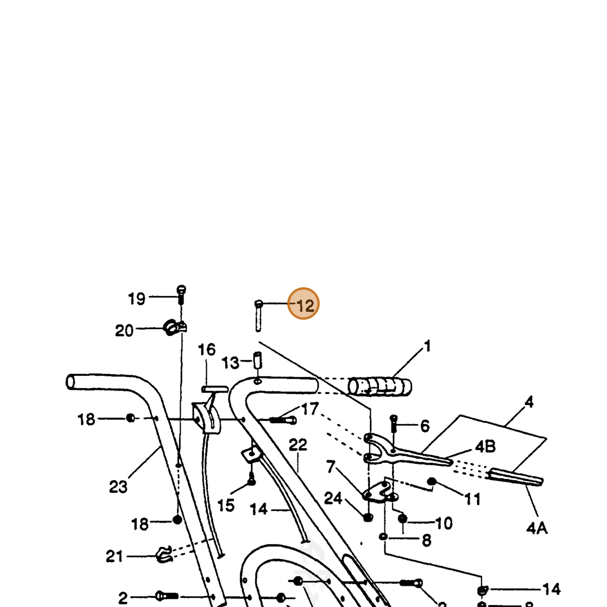 ECHO part 710806259 — IPL diagram snippet (6x zoom, amber highlight)
