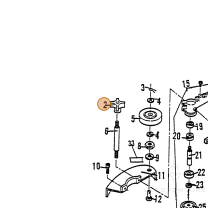 ECHO part 720285204 — IPL diagram snippet (6x zoom, amber highlight)