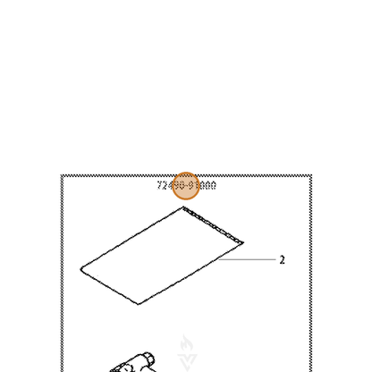 ECHO part 72490-91000 — IPL diagram snippet (6x zoom, amber highlight)