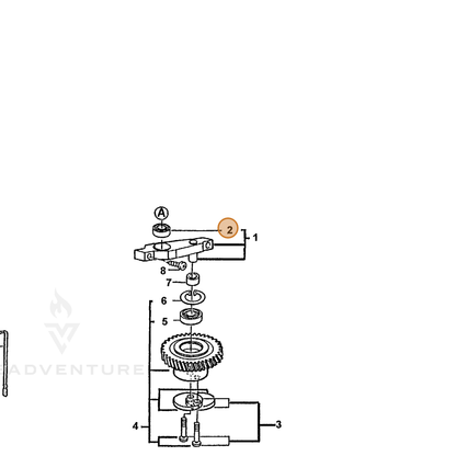ECHO part 72600905039 — IPL diagram snippet (6x zoom, amber highlight)