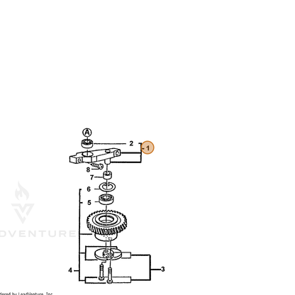 ECHO part 72605807910 — IPL diagram snippet (6x zoom, amber highlight)